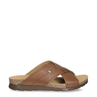 Salman bark Napa Grass, Man sandals in leather with leather lining