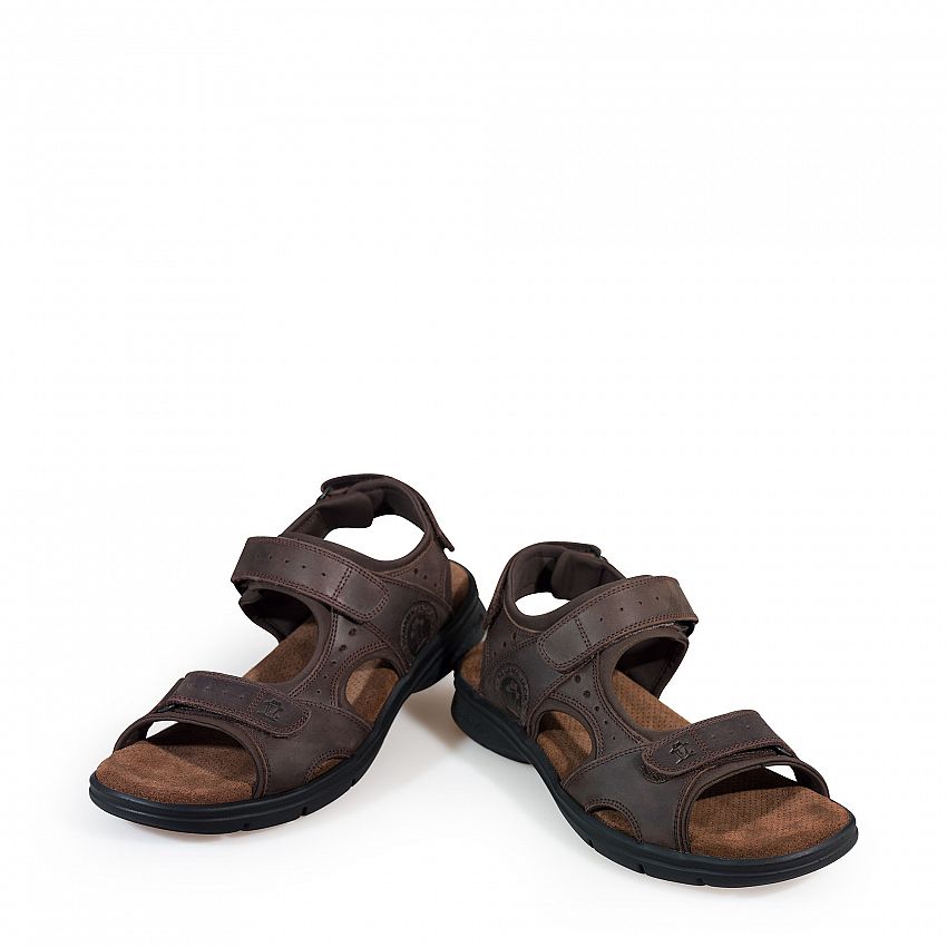 Salton Basics Brown Napa Grass, Men's sandals