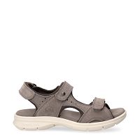Salton Stone Velour, Man sandals in leather with lycra lining