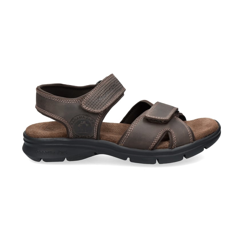 Sanders Basics Brown Napa Grass, Sandals with lycra lining