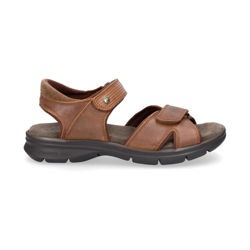 Sanders Basics Cuero Napa Grass, Man sandals in leather with lycra lining