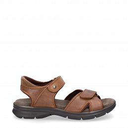 Sanders Basics, Man sandals in leather with lycra lining