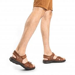 Sanders Basics Cuero Napa Grass, Men's sandals