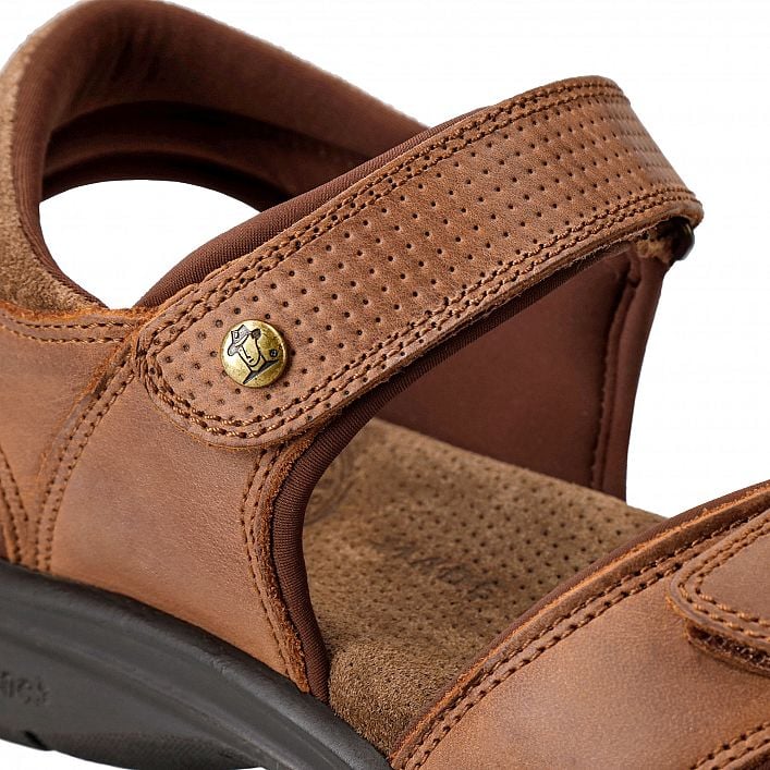 Sanders Basics Cuero Napa Grass, Men's sandals with Flexible and durable Polyurethane sole.
