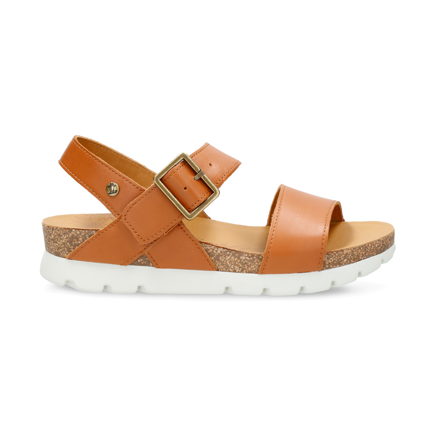 Sandy Cuero Napa, Sandals with leather lining