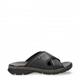 Sayi B&Y, Man sandals in leather with lycra lining