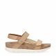 Selma Taupe Napa, Sandalia with leather lining
