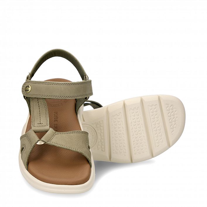 Siro Khaki Nobuck, Men's sandals  WATERPROOF Khaki Nobuck Leather.