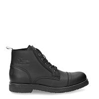 Slot Black Napa Grass, Leather ankle boots with leather lining