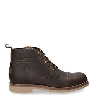 Slot Chestnut Napa Grass, Leather ankle boots with leather lining