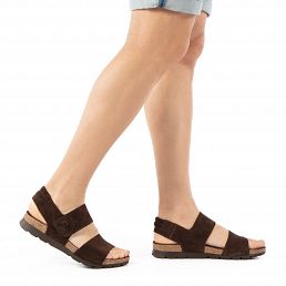 Smith Brown Velour, Men's sandals