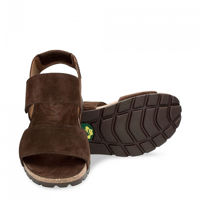 Smith Brown Velour, Men's sandals  