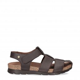 Stanley Brown Napa Grass, Man sandals in leather with leather lining