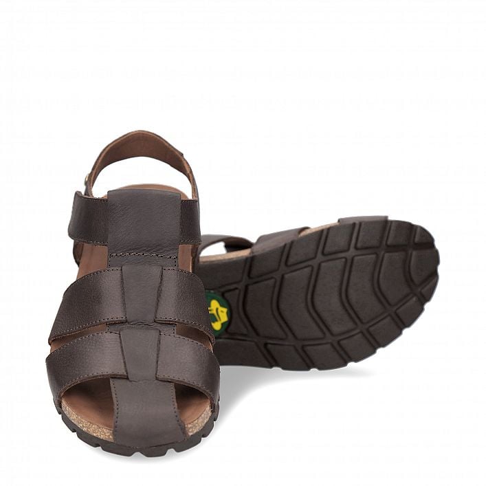Stanley Brown Napa Grass, Men's sandals with Leather lining.