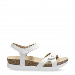 Sulia Basics White Napa, Woman sandals in leather with leather lining