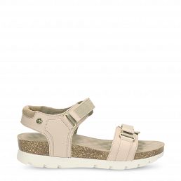 Sun Taupe Napa, Sandals with leather lining