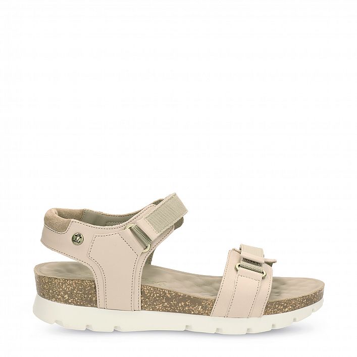 Sun Taupe Napa, Sandals with leather lining