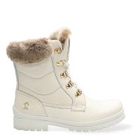 Tuscani White Napa, Leather boots with Warm lining.