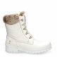 Tuscani White Napa, Leather boots with warm lining