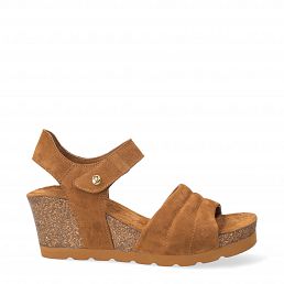 Valley, Woman sandals in suede leather with leather lining