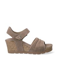 Valley Stone Velour, Woman sandals in suede leather with leather lining