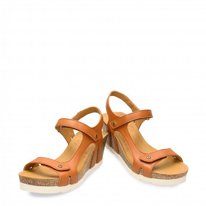 Varel Cuero Napa, Wedge sandals Made in Spain