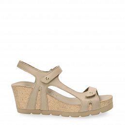Varel Colors Taupe Napa, Sandals with leather lining