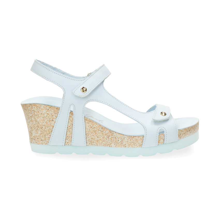 Varel Colors Light Blue Napa, Sandals with no lining