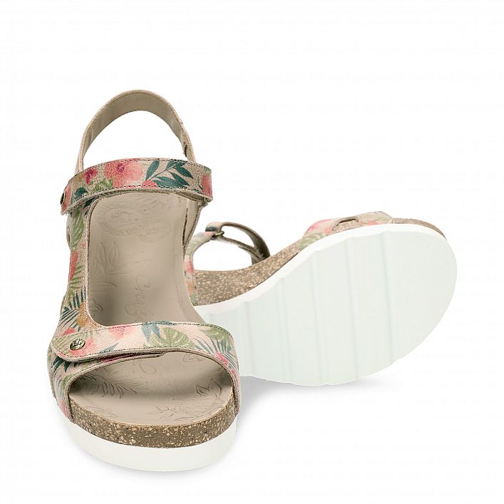 Varel Tropical Cuerda                                                       Napa, Wedge sandals  Nappa leather in rope colour.