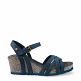 Vera Basics Navy blue Nobuck, Leather sandal in navy with leather inner lining