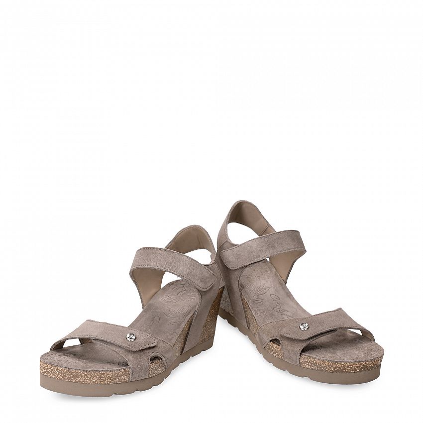 Vila Stone Velour, Wedge sandals