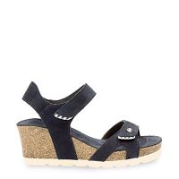 Vila Marine blauw Suède, Leren sandaal met een leren voering Vila Marine blauw Suède, Leren sandaal met een leren voering