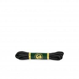 Shoelaces 135 Cm in black Black Poliester, Black laces for boots and ankle boots with 6 eyelets