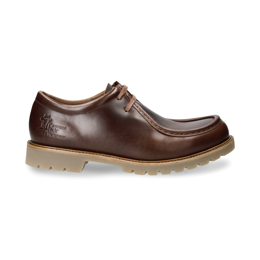 Wally Cuero Pull-Up, Bark leather shoe with leather lining