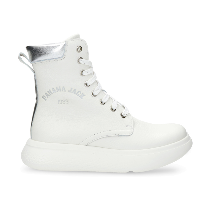 Yuca White Napa, Leather boots with leather lining